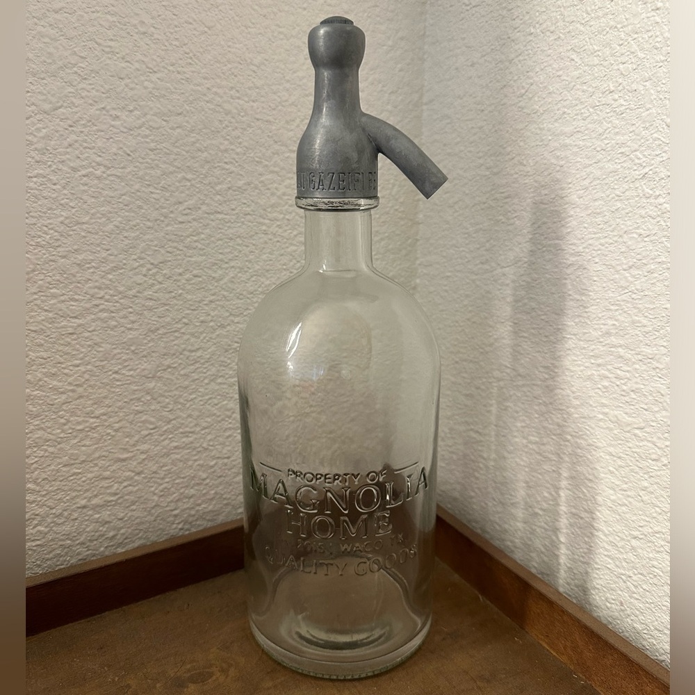 MAGNOLIA HOME By Joanna Gaines - Seltzer Bottle Clear Glass